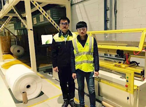 SJQ-D paper core cutting machine with safe cover